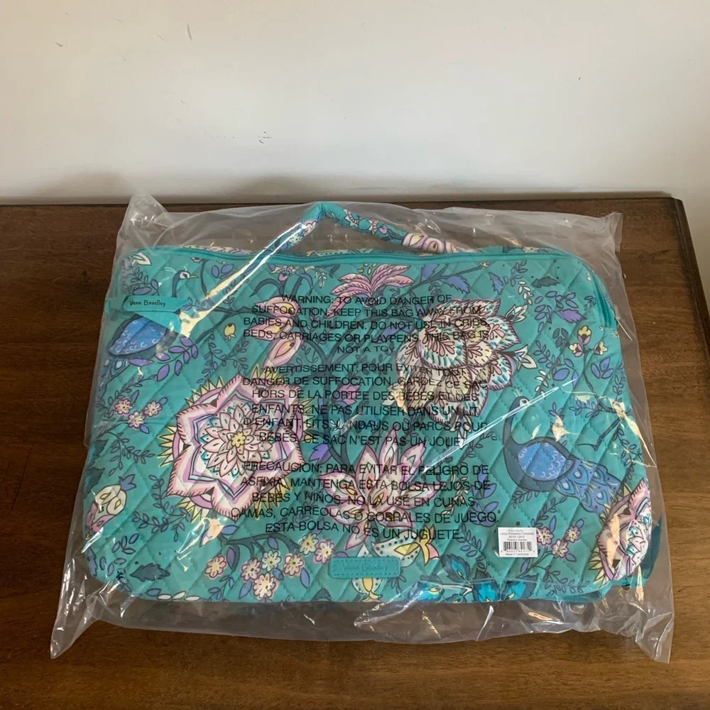 🎉HP🎉New Vera Bradley Laptop Workstation Crossbody Peacock Garden